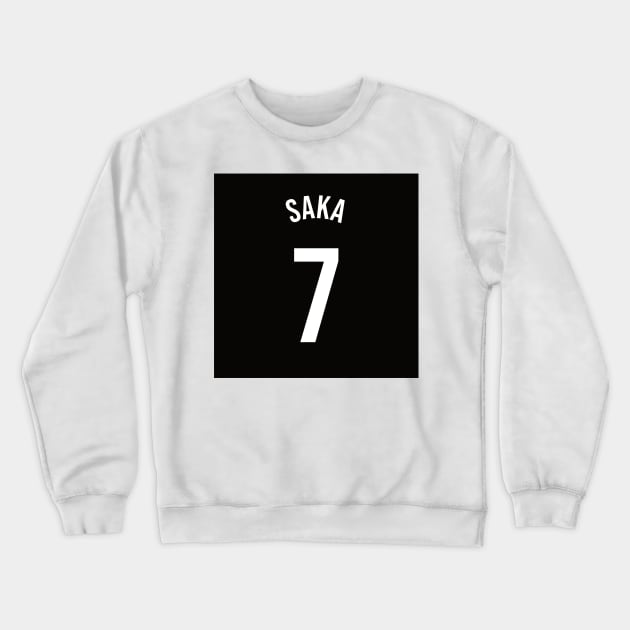 Bukayo Saka Away Kit - 2022/23 Season Crewneck Sweatshirt by GotchaFace